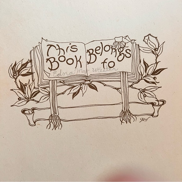 Antique Scrapbook  1928’ 10X14” 16 Pages Front & Back Pages Are In Nice Cond. - Picture 8 of 16